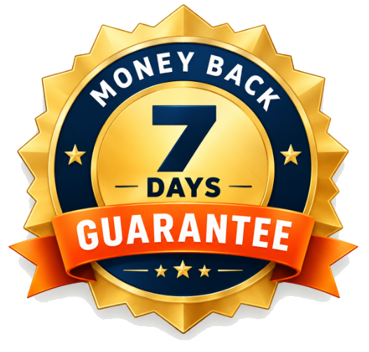 7 days money back guarantee badge