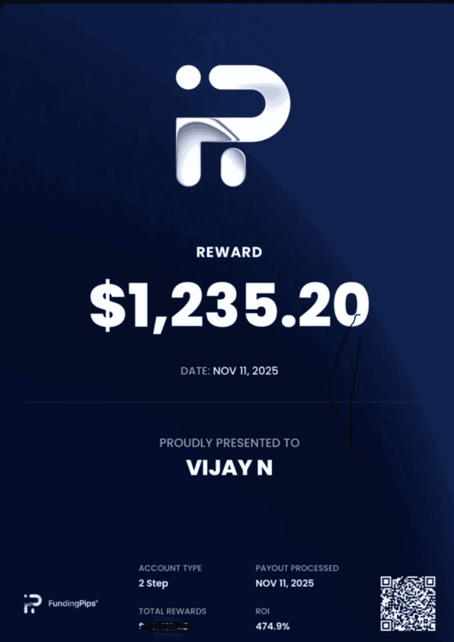 Vijay N - Reward Certificate