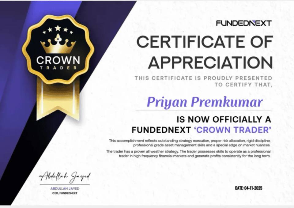 FundedNext Crown Trader