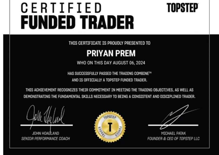 Topstep Certified Funded Trader