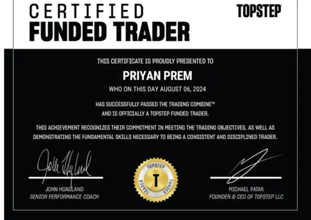 Topstep Certified Funded Trader