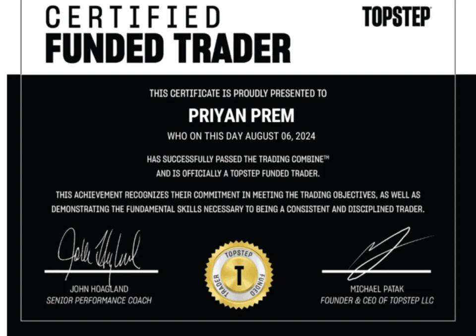 Topstep Certified Funded Trader