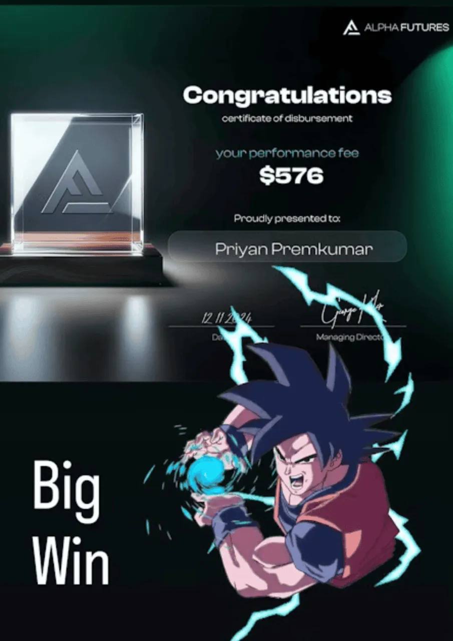Alpha Futures - $576