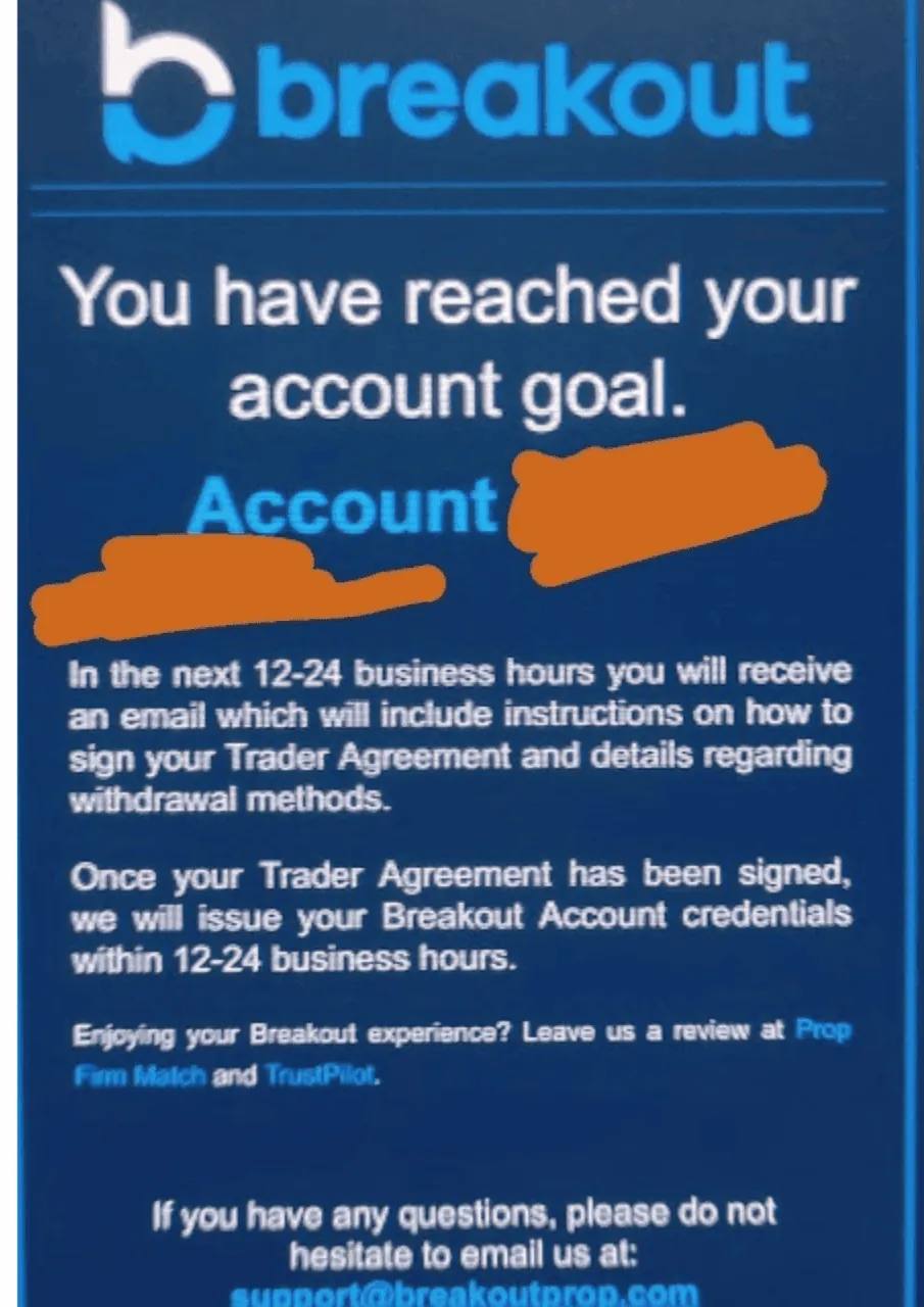 Breakout - Account Goal Reached